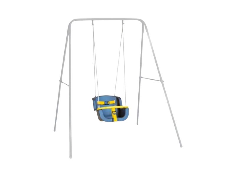Balanço Infantil com Suporte Preto - Neilplast