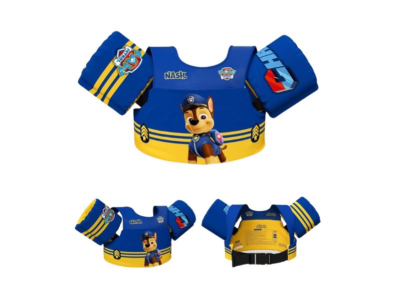 Boia Infantil com Colete Salva Vidas - Patrulha Canina Chase - Nash