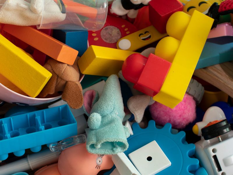 Alguns brinquedos usados