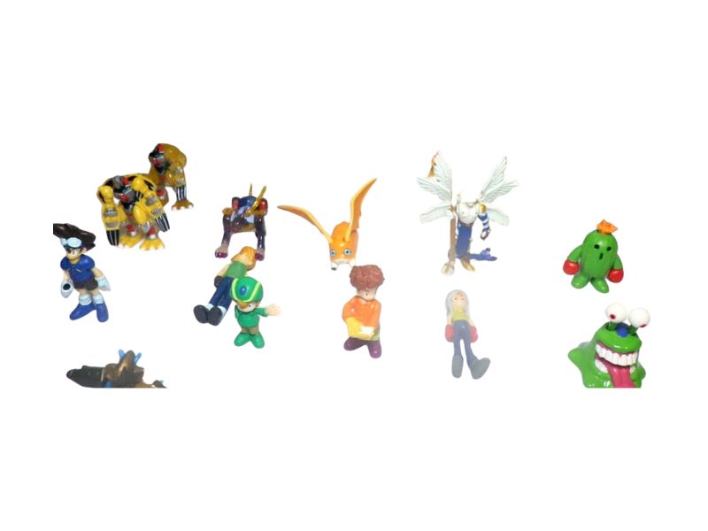 Bonecos dos Digimons dos anos 90