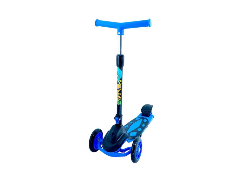 Patinete DM Radical Power Azul de 3 Rodas