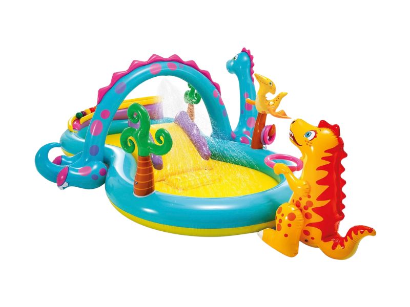 Piscina Inflável Playground Mundo Encantado dos Dinossauros 280 Litros - Intex