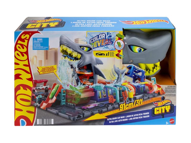 Pista Hot Wheels City Lava-Rápido Mega Tubarão