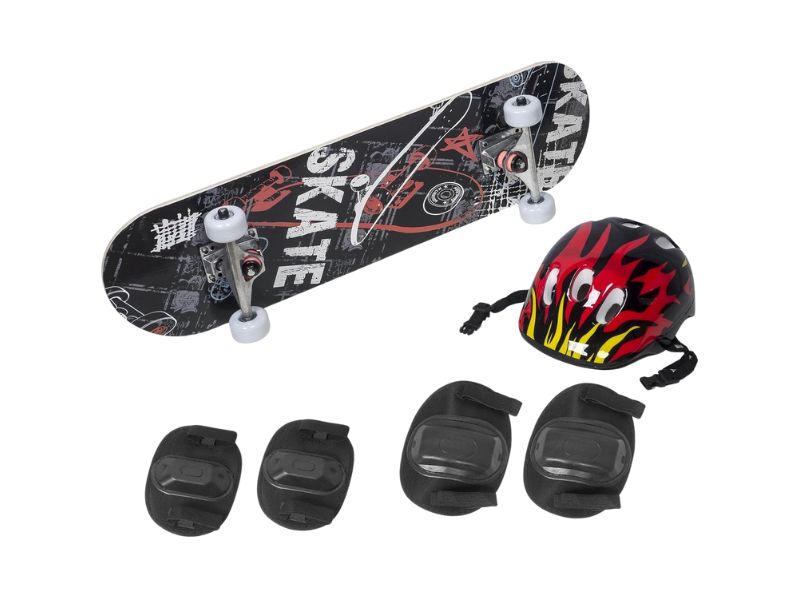 Skate Infantil Radical Iniciante Grafite - BH Store